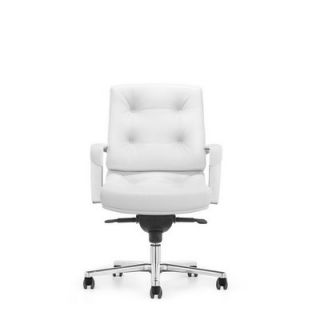 Whiteline Imports Princeton Mid Back Office Chair VC 1174P BLK / VC 1174P WHT