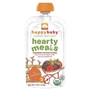 Happy Baby Organic Stage 3 Baby Food Pouch   Vegetable & Beef Medley (16 Pack)