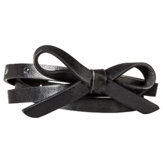MOSSIMO SUPPLY CO. Black Belt Bow Belt   L