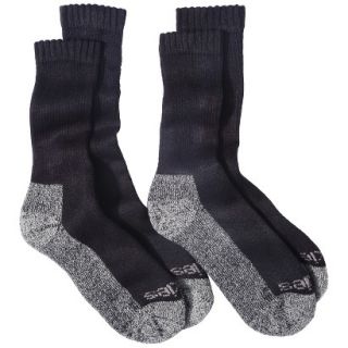 Dickies Mens 2pr Steel Toe Boot Socks   Black/Grey