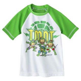 Teenage Mutant Ninja Turtles Toddler Boys Rashguard   Green/White 3T