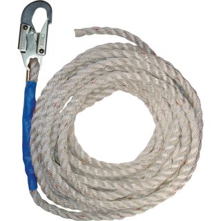 FallTech 50ft. Roofers Vertical Lifeline, Model A8150T