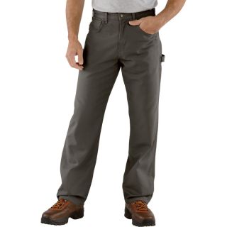 Carhartt Loose Fit Canvas Carpenter Jean   Charcoal, 31 Inch Waist x 32 Inch