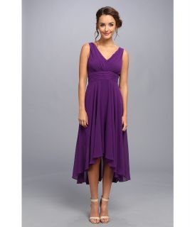 Ivy & Blu Maggy Boutique Sleeveless V Neck Hi Lo Hem Womens Dress (Purple)