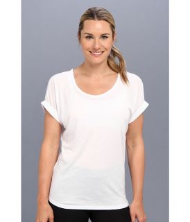 Soybu Teardrop Tee Womens Short Sleeve Pullover (White)