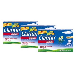 Claritin RediTabs 12 Hour Non Drowsy Allergy Relief Tablets   2 Pack