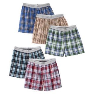 Hanes Boys Woven Boxer Underwear 5 pack   Assorted Colors XL