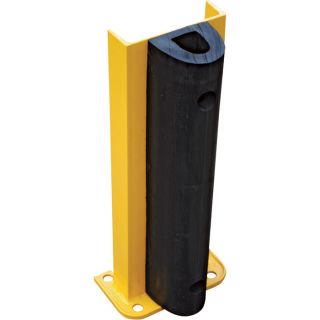 Vestil Structural Cast Rack Guard   With Rubber Bumper, 24 Inch H, 7 1/2 Inch W