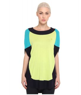 Armani Jeans Color Block Blouse Womens Sweater (Green)