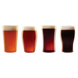 Luigi Bormioli Assorted Beer Glasses Set of 4   Clear (17 oz)