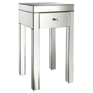 Accent Table Threshold™ Mirrored Glass Accent Table with Drawer 25