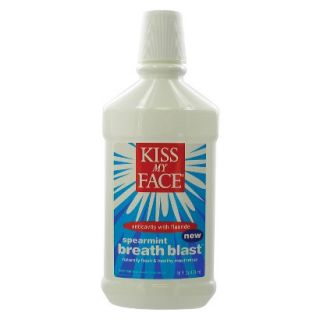 Kiss My Face Anticavity Spearmint Breath Blast Mouthrinse   16 oz