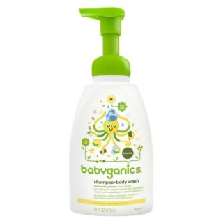 BabyGanics Chamomile Verbena 2 in 1 Baby Shampoo & Body Wash   16 floz