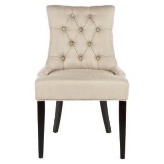 Dining Chair Set Safavieh Ashley Side Chair   Linen (Set of 2)