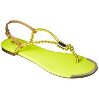 Womens Mossimo Audrey Braided Strap Sandal   Yellow 10