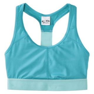 C9 by Champion Womens Compression Bra With Mesh   Vintage Teal S