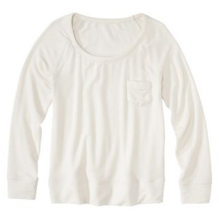 Merona Womens Sweatshirt Top w/Pocket   Sour Cream   XXL