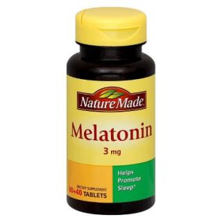 Nature Made Melatonin Dietary Supplement 3 mg Tablets   120 Count