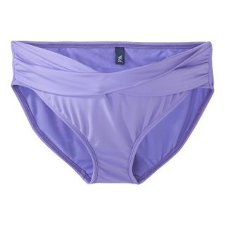 Womens Maternity Twist Front Hipster Swim Bottom   Periwinkle L