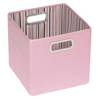 JJ Cole Storage Box   Pink Stripe
