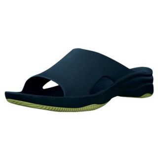 USADawgs Navy/Lime Green Premium Womens Slide/Rubber Sole   8