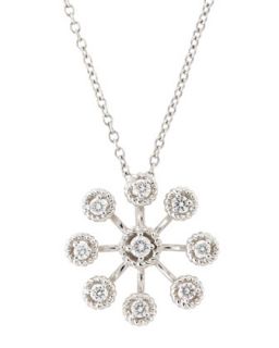 Art Nouveau Starburst Diamond Necklace