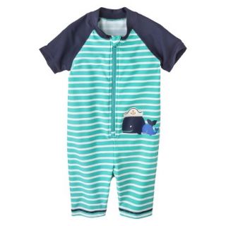 Just One You by Carters Infant Boys Whale Full Body Rashguard   Mint 3 M
