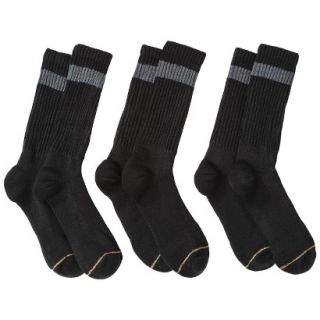 Auro a GoldToe Brand Mens 3pk Socks   Black