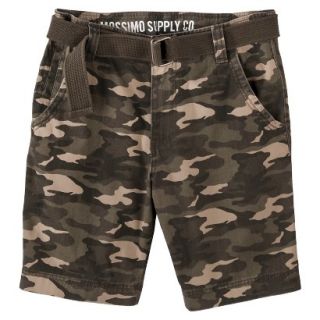 Mossimo Supply Co. Mens Belted Flat Front Shorts   Camo 32