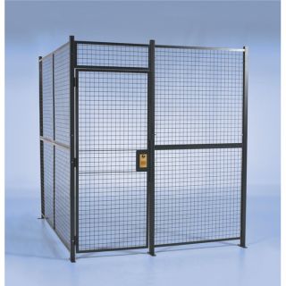 Wirecrafters Pre Engineered Security Room   10Ft.L x 10Ft.W x 8Ft.H Panels., 4 