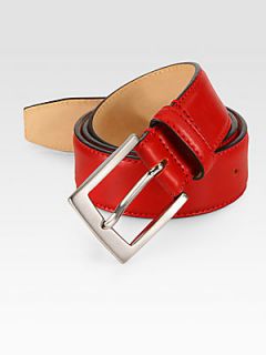  Collection Leather Belt   Red
