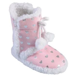 Girls Hailey Jeans Co Pom Pom Slipper Boots Pink  3/4