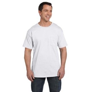 Hanes Mens Beefy t With Pocket Undershirts (pack Of 12)