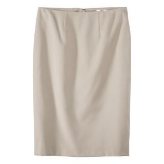 Merona Womens Twill Pencil Skirt   Vintage Khaki   10