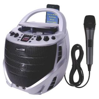 Karaoke USA Portable Karaoke CDG Player   Silver (GQ367)