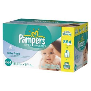 Pampers Baby Fresh Baby Wipes   864 Count