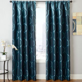 Dover Rod Pocket Curtain Panel, Turquoise