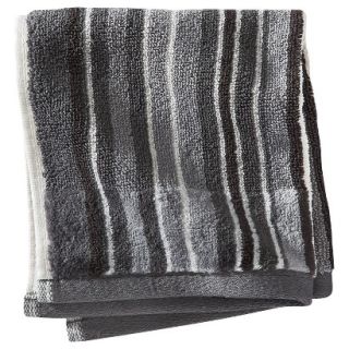 Threshold Stripe Washcloth   Gray