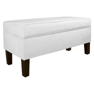 Skyline Bench Custom Upholstered Contemporary Bench 848 Velvet White