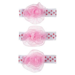 Cherokee Infant Girls 3 Piece Hair Barrettes   Assorted