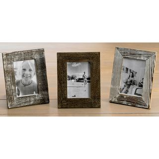 Kindwer Distressed Wood 4x6 Frames (set Of 3) Brown Size 4x6