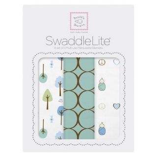 Swaddle Designs Cute & Calm SwaddleLite 3pk   SeaCrystal