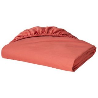 Threshold Ultra Soft 300 Thread Count Fitted Sheet   Coral (King)