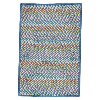 Color Craze Braided Accent Rug   Blue (3x5)