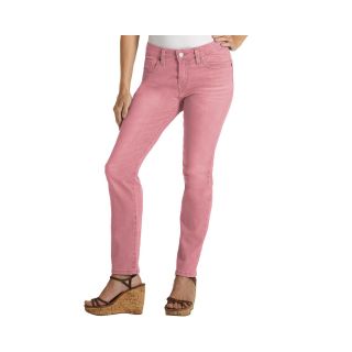 Levis Mid Rise Skinny Jeans, Pink, Womens