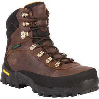 Georgia Crossridge Waterproof Hiker Work Boot   Dark Brown, Size 9 1/2 Wide,