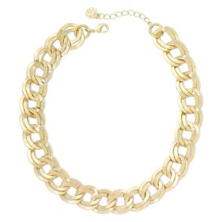 MONET JEWELRY Monet Gold Tone Link Collar Necklace, Yellow