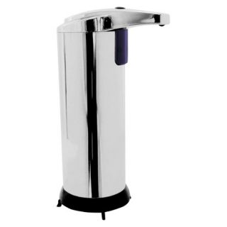 Ideaworks silver TOUCH FREE SOAP DISPENSER   4.13 x 2.84 x 7.48