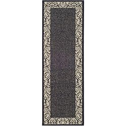 Indoor/ Outdoor Kaii Black/ Sand Runner (24 X 67)