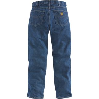 Carhartt Relaxed Fit Tapered Leg Jean   Stonewash, 30 Inch Waist x 34 Inch